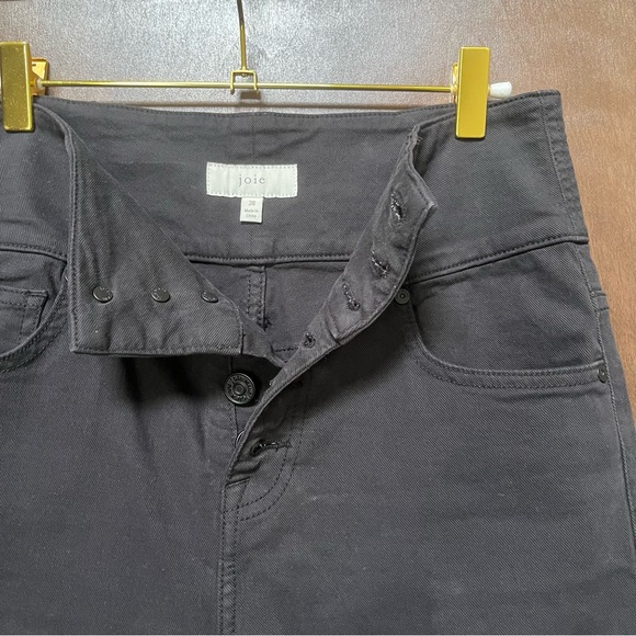 Joie Laurelle High Waist Button Fly Crop Jeans - Picture 3 of 6